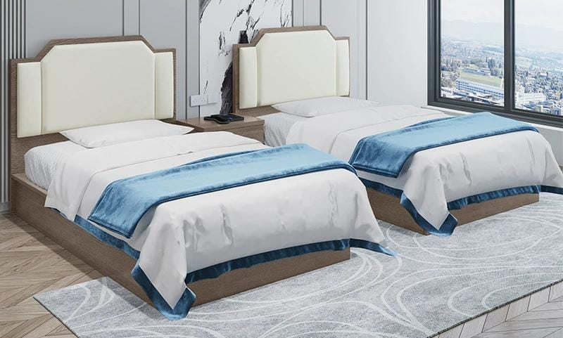 ENSEMBLE DE 2 LITS AVEC MATELAS 