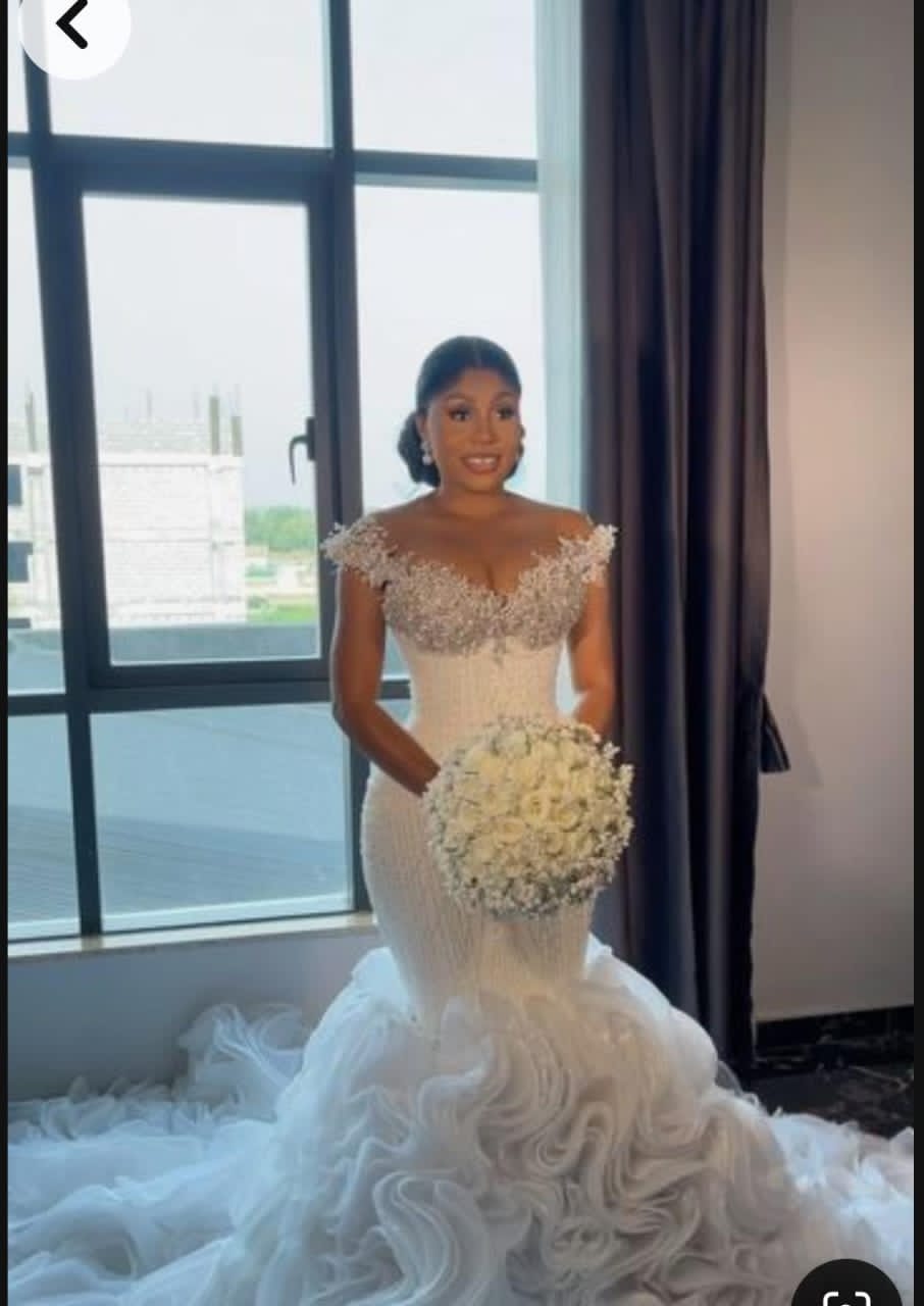 Robe de mariée sirène africaine