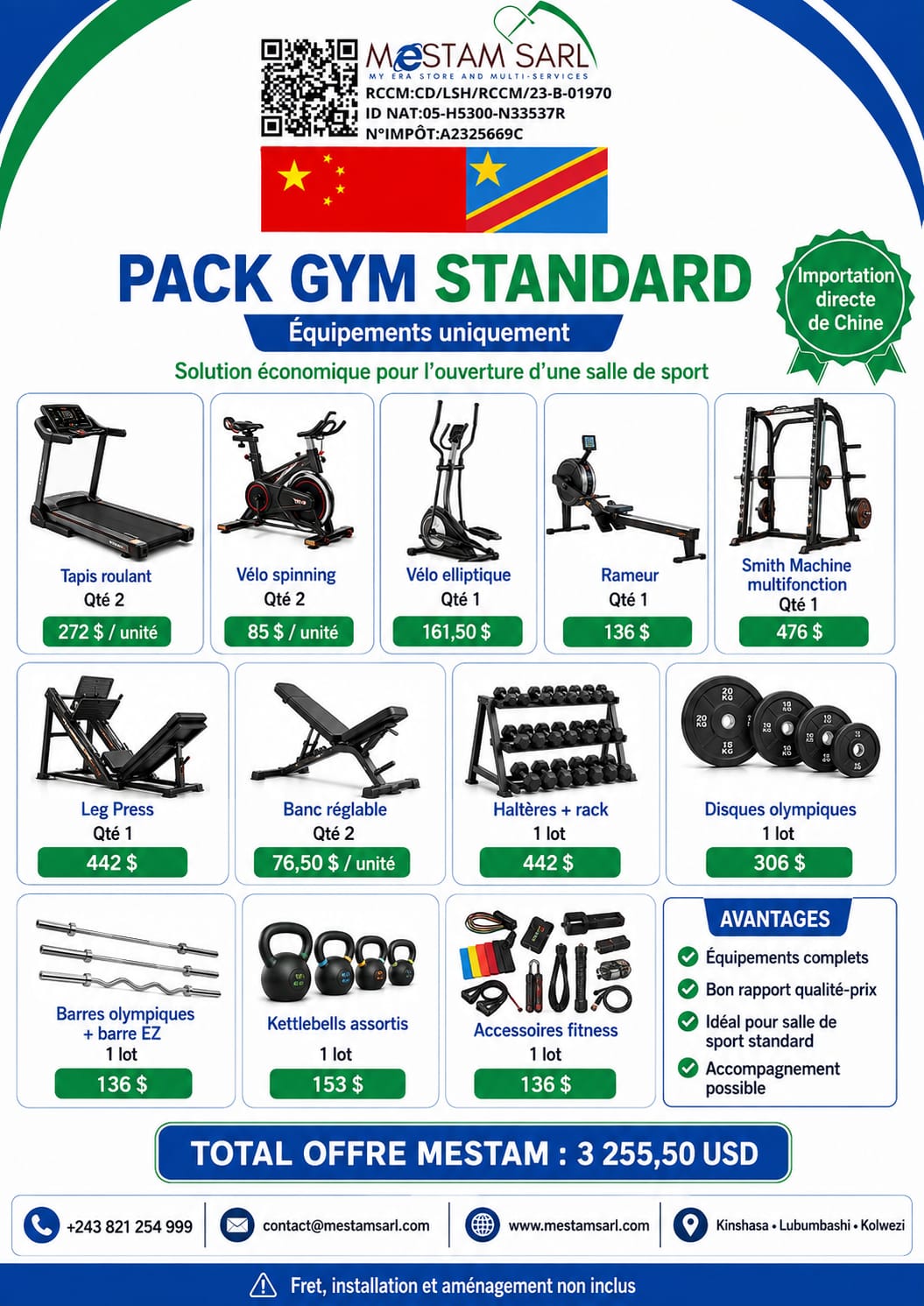 Pack jym standard 